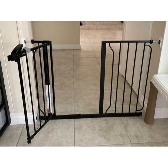 New Easy Step 49-Inch Extra Wide Baby Gate, Includes 4-Inch and 12-Inch - Picture 2 of 2